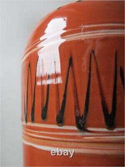 1960 Rare Vintage Kaj Polk Denmark Mid-century Modern Art Pottery Vase Eames Era