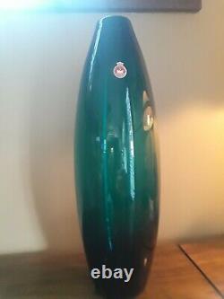1961 MCM Danish Holmegaard Torpedo Vase Byper Lutken Excellent Condition