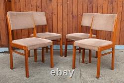 4x Dining Room Chairs Chair Vintage Retro 60s Danish 60er Chairs Mid Century 1/4