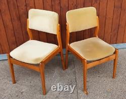 4x Dining Room Chairs Chair Vintage Retro 60s Danish 60er Chairs Mid Century B