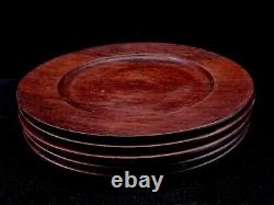 5 Vtg 1960s Mid Century Mod Danish 11 Rosewood Plates Hans Gustav Ehrenreich