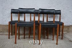 5x Designer Dining Room Chairs Chair Vintage 60s Mid Century Danish 60er Chairs
