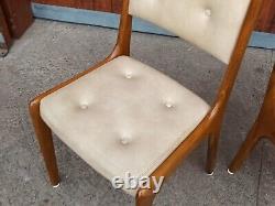 5x Designer Dining Room Chairs Vintage 60s Mid Century Danish 60er C