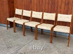 5x Designer Dining Room Chairs Vintage 60s Mid Century Danish 60er C