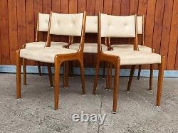 5x Designer Dining Room Chairs Vintage 60s Mid Century Danish 60er C