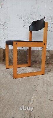 60er Designer Chair Desk Chair Mid Century Wood Danish Vintage 60s