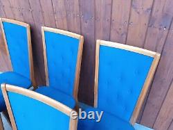6x Dining Room Chairs Chair Vintage 60s Mid Century Danish 60er Chairs