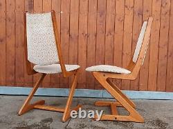 6x Teak Dining Room Chairs Vintage Retro 60s Danish 60er Mid Century