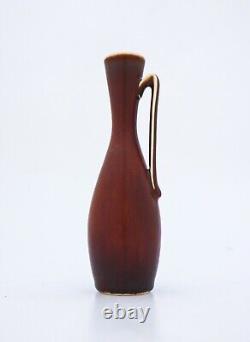 Brown Ceramic Vase Gunnar Nylund Rörstrand MID 20th Century Modern