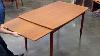 Danish Modern Bow Edge Mid Century Dining Table In Teak