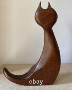 Danish Modern Teak Cat P. Broste Denmark J Bentsen 1960s Mid Century Modern RARE