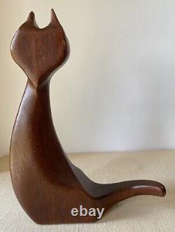 Danish Modern Teak Cat P. Broste Denmark J Bentsen 1960s Mid Century Modern RARE