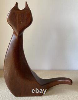 Danish Modern Teak Cat P. Broste Denmark J Bentsen 1960s Mid Century Modern RARE