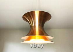 Danish mid century pendant lamp, 1960s space age ceiling lamp