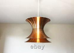 Danish mid century pendant lamp, 1960s space age ceiling lamp