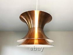 Danish mid century pendant lamp, 1960s space age ceiling lamp