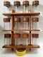 Digsmed Danish Mid-centuryteak Spice Rack Wall Mount -12 Jars Mint Condition