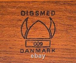 Digsmed Danish Mid-CenturyTeak Spice Rack Wall Mount -12 Jars Mint Condition