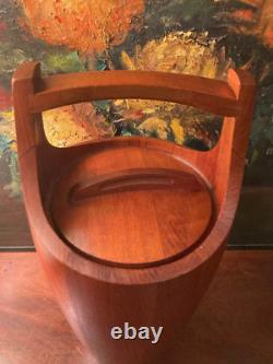 Large Dansk Mid-Century Danish Modern Teak Ice Bucket