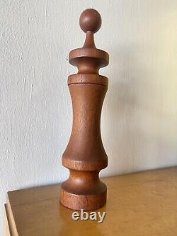 Laurids lonborg Rare 11 Pepper Mill Turned Wood Teak MID CENTURY Danish Modern