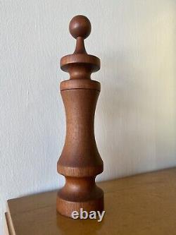 Laurids lonborg Rare 11 Pepper Mill Turned Wood Teak MID CENTURY Danish Modern