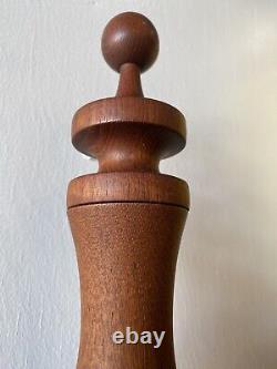 Laurids lonborg Rare 11 Pepper Mill Turned Wood Teak MID CENTURY Danish Modern