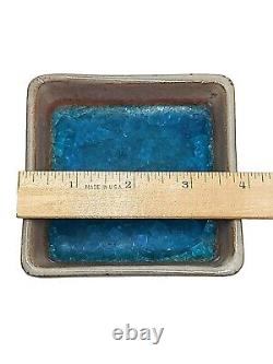 Lee Rosen Design-Technics Vintage Mid-Century Box Blue with crystal like stones
