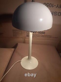 MID Century Danish Modern Panton Panthella Lamp Plastic Tulip Base/ Enamel Shade