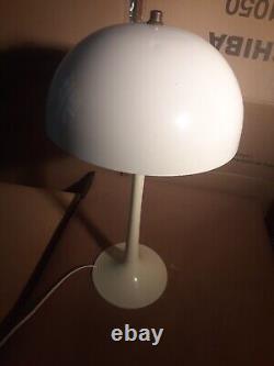 MID Century Danish Modern Panton Panthella Lamp Plastic Tulip Base/ Enamel Shade