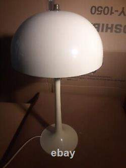 MID Century Danish Modern Panton Panthella Lamp Plastic Tulip Base/ Enamel Shade