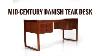 Mid Century Danish Modern Teak Desk