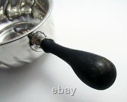 Mid-Century Danish Arts & Crafts Silver Brandy Warming Pan Milk/Saucepan Warmer