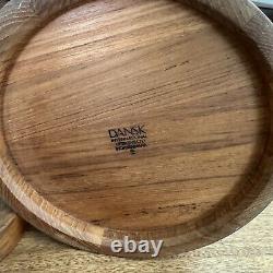 Mid Century Danish Modern Dansk Teak Lidded Ice Bucket