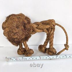 Mid Century Danish Modern Kay Bojesen Jorgen Bloch Rope Lion Sculpture Toy MCM