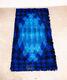 Mid Century Danish Modern Shag Rug Axminster Rya Abstract Blue Small 47.5x24.5