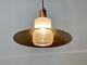 Mid Century Danish Modern Sputnik Copper And Glass Pendant Lamp 1960's