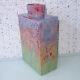 Mid Century Danish Modern Studio Art Pottery Vase Gorgeous Monet Colors 10.25