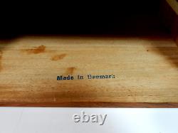 Mid Century Danish Teak Furniture Denmark Desk Drawer Organizer Jewelry Box