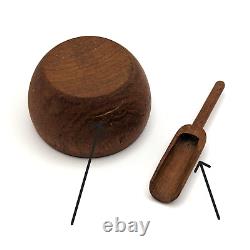 Mid Century Kay Bojesen Teak Condiment Set Complete Scandinavian Modern Denmark