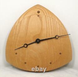 Mid Century Modern Solid Wood Clock Danish Working
