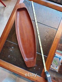 Mid Century Modern Theodor Skjode Knudsen DANISH Wood Tray Surfboard 21 DENMARK