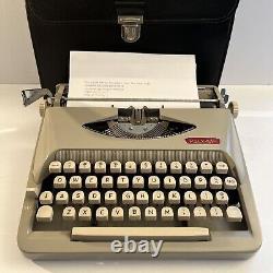 Mid-century Danish Modern Royal Crescent Typewriter Clean & Working New Ribbon
