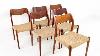 Niels Moller Model 71 Mid Century Danish Rope Seat Teak Dining Chairs Set Of 6