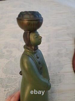 Rare Georg Thylstrup Ipsens Enke Widow Denmark Sculpture Woman Basket 877 Stamp