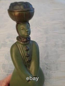 Rare Georg Thylstrup Ipsens Enke Widow Denmark Sculpture Woman Basket 877 Stamp