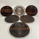 Set Of 6 Esa Denmark Rosewood 11 Charger Plates Danish Mid Century