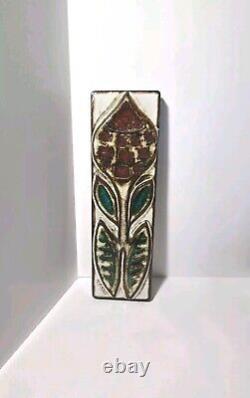 Soholm Denmark Ceramic Flower Wall Plaque Noomi Backhausen Danish Modern Art