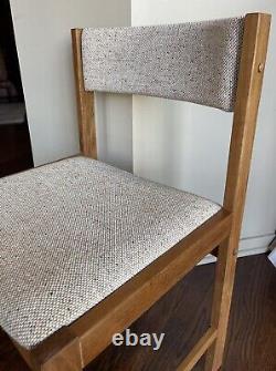 Vintage 1970s NEW IN BOX Set of 4 Danish Modern Teak Side Dining Chairs D-Scan