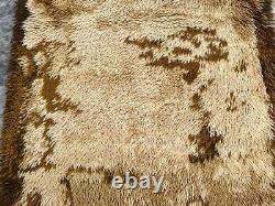 Vintage Desso Scandinavian Mid Century Danish Rya Polish Shaggy Rug 144 x 70 cm