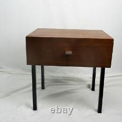Vintage Funky Nightstand Wood Mid Century Danish Modern style End table Commode